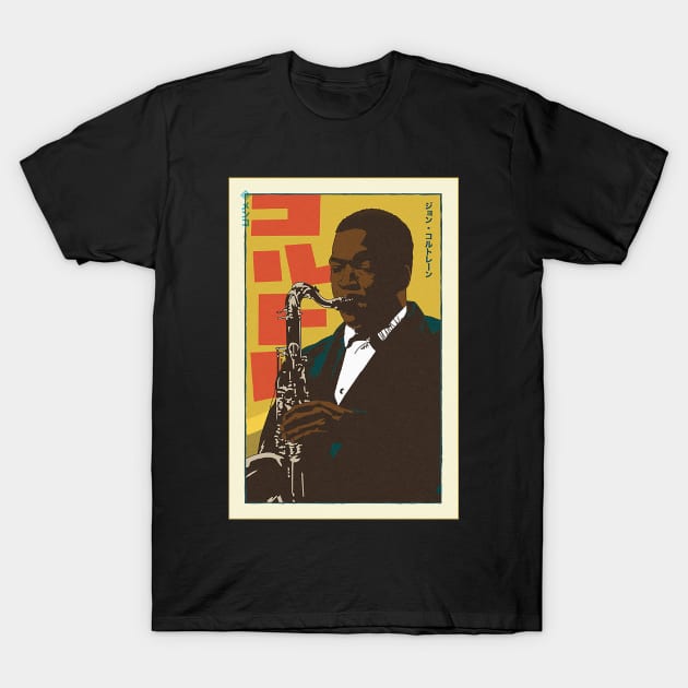 John Coltrane Poster T-Shirt by Tandit Store